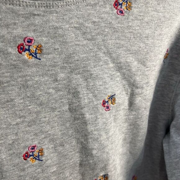 Draper James Women’s Embroidered Floral Sweatshirt Size Small - Picture 2 of 4